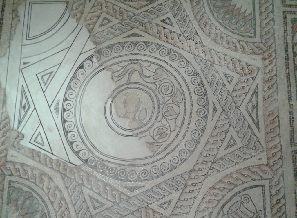 Amazing Roman mosaic floor on display at Corinium Museum.