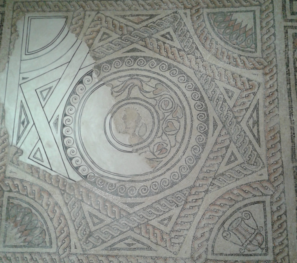 One of many stunning Roman mosaics found in the Cotswolds.