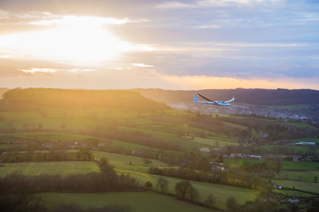 A glider flight over the Cotswold edge gives a truly stunning and memorable view of the local countryside.